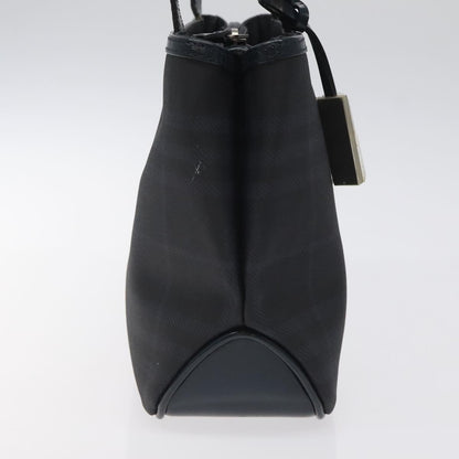 Burberry Nova Handbag Canvas, NAVY, PVC, Handbag