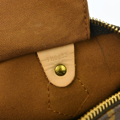 Louis Vuitton Speedy Handbag Monogram Canvas, Brown, Canvas, Handbag