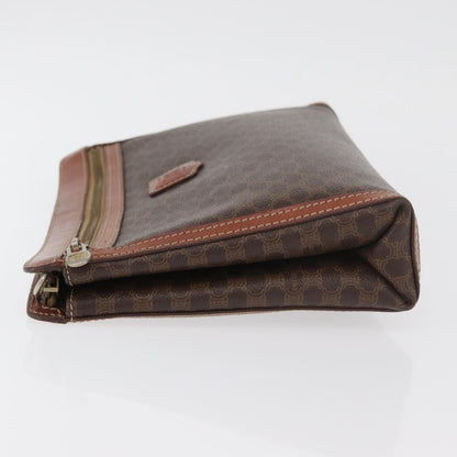 Celine Macadam Pochette Canvas, Black, Canvas, Clutch