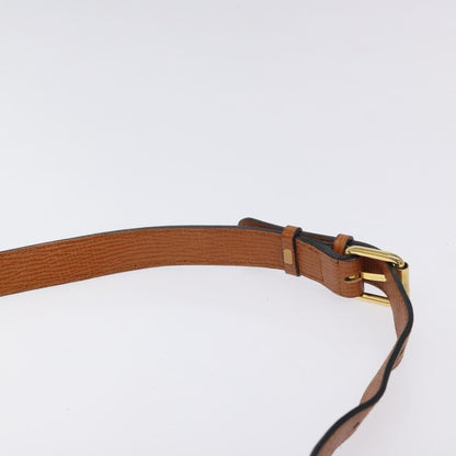 Celine Circle logo Leather, BROWN, LEATHER, Shoulder bag