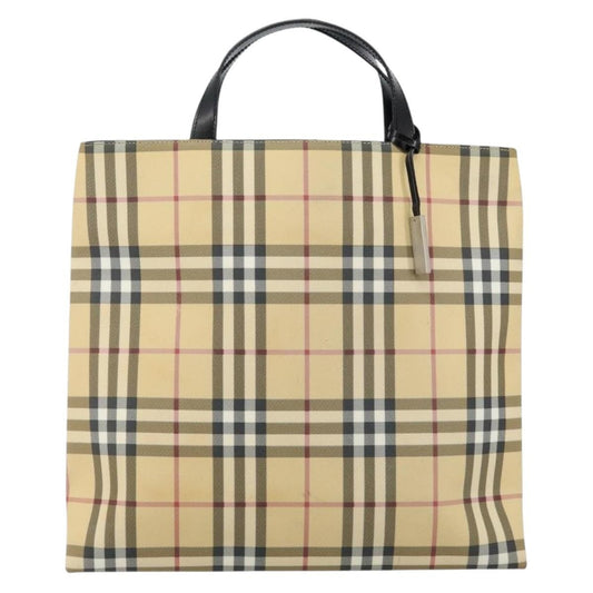 Burberry Nova Check Tote canvas check pattern, BEIGE, CANVAS, Tote bag
