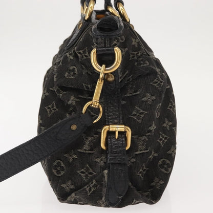 Louis Vuitton Neo Cabby Handbag Denim, BLACK, DENIM_JEANS, Handbag