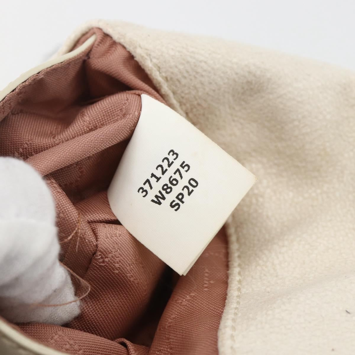 Stella McCartney Falabella Fold Over Crossbody Bag Shaggy Deer, WHITE, POLYESTER, Handbag