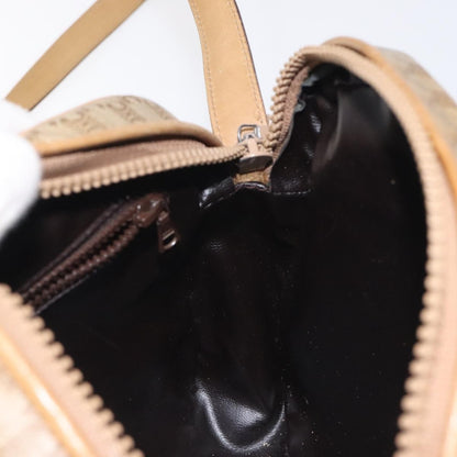 Celine Vintage Macadam Shoulder Bag Macadam Canva  Vinyl, BEIGE, PVC, Shoulder bag