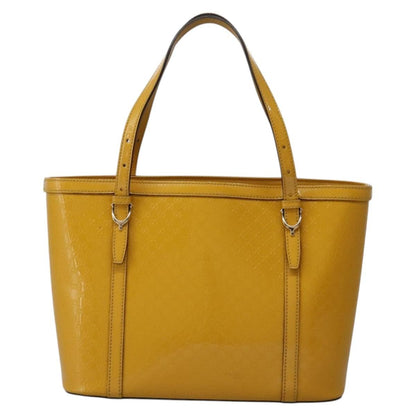 Gucci Nice Tote Microguccissima Patent, YELLOW, PATENT_LEATHER, Tote bag
