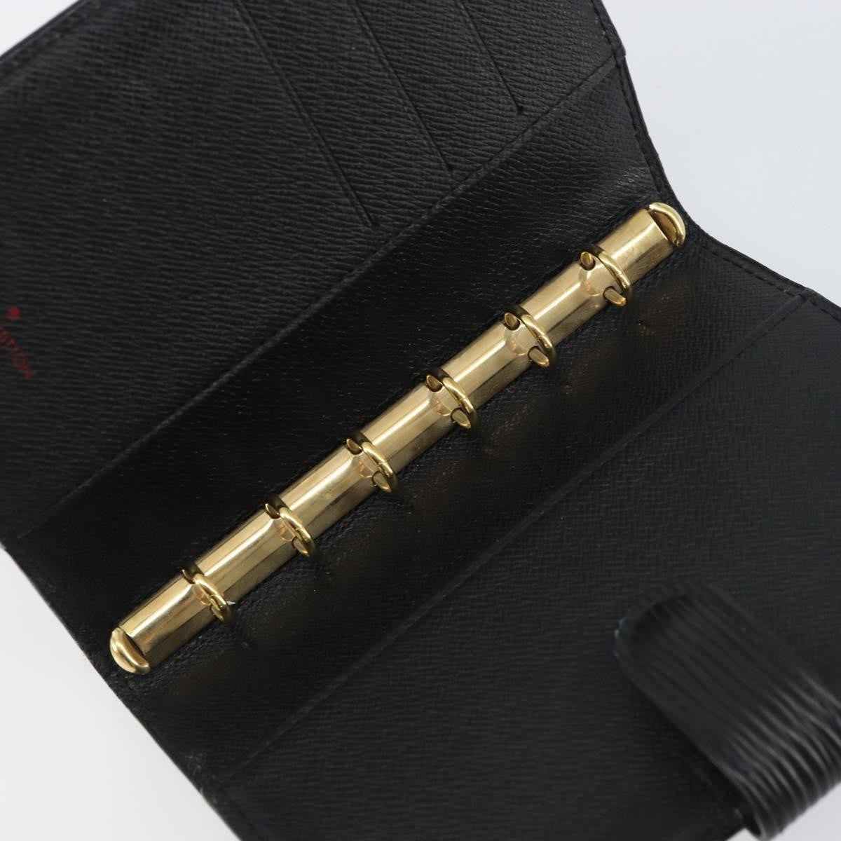 Louis Vuitton Agenda Cover Epi Leather, BLACK, LEATHER, Wallets