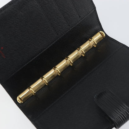 Louis Vuitton Agenda Cover Epi Leather, BLACK, LEATHER, Wallets