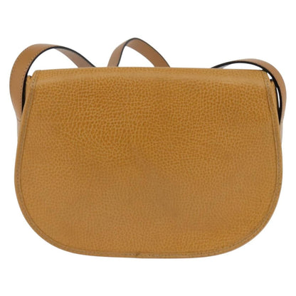 Christian Dior Vintage CD Logo Shoulder Bag Leather, BROWN, LEATHER, Shoulder bag