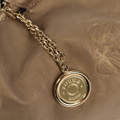 Loewe Anagram Logo Nappa Aire Hand Bag Leather, GOLD, LEATHER, Handbag