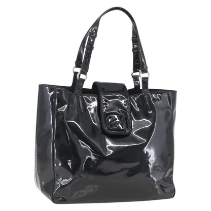 Salvatore Ferragamo Vintage Tote bag Patent Leather, BLACK, PATENT_LEATHER, Tote bag