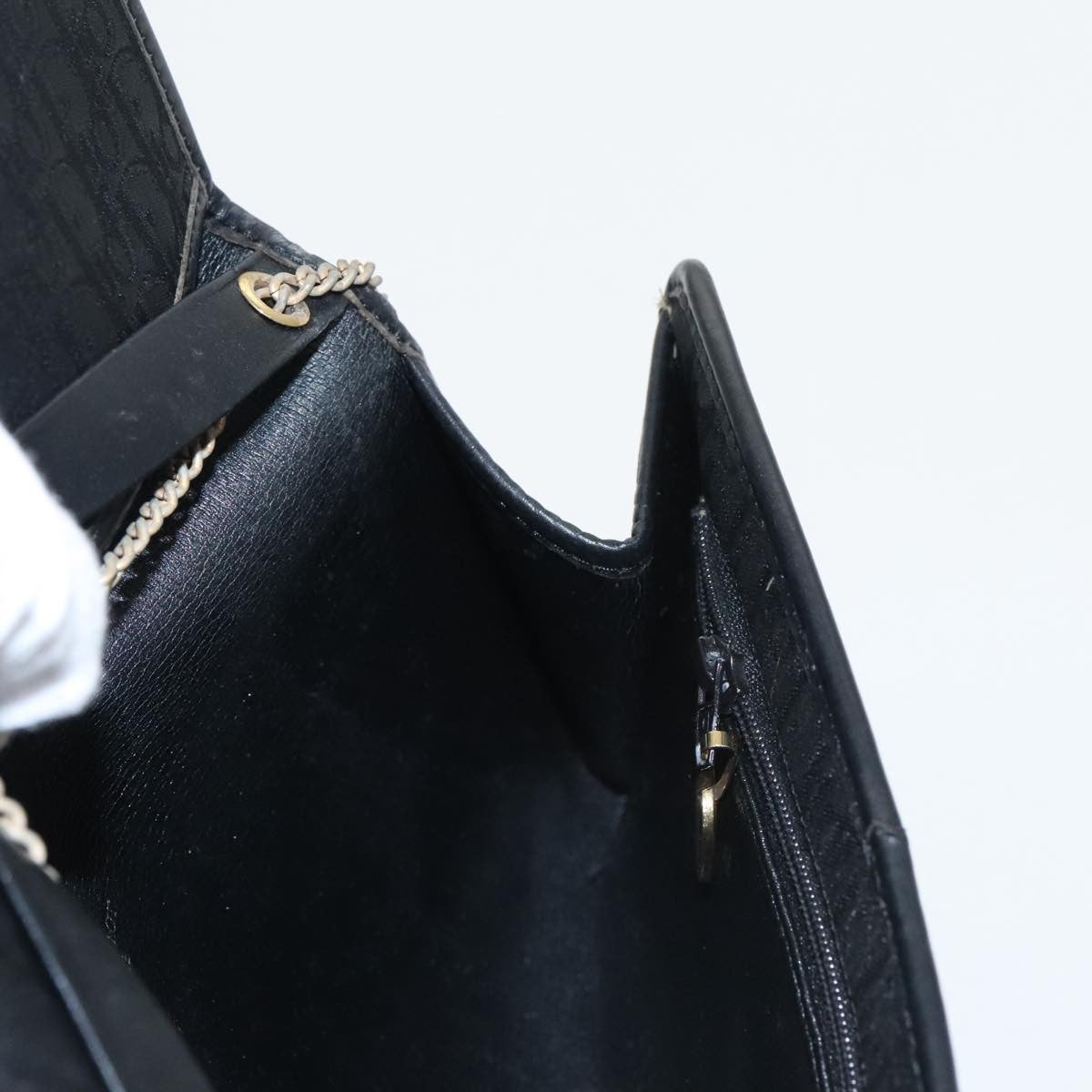 Christian Dior Trotter shoulder bag Canvas, BLACK, CANVAS, Clutche & pouche