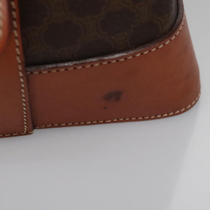 Celine Vintage Macadam Tote bag Canvas and Leather, Brown, Canvas, Tote Bag