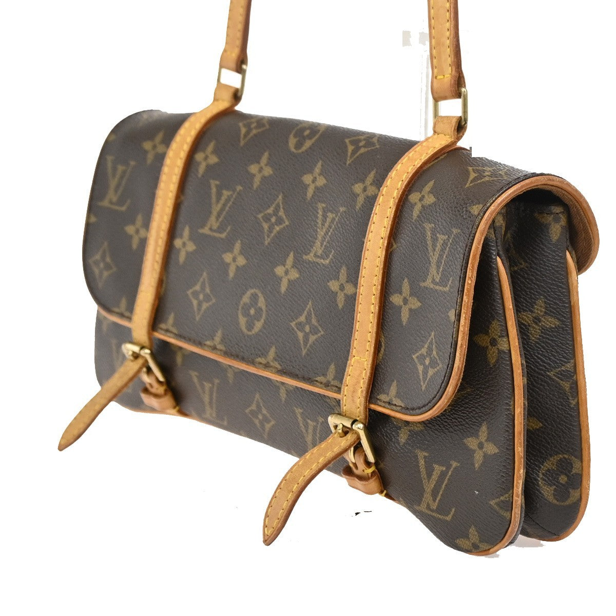 Louis Vuitton Marelle Shoulder Bag Monogram Canvas, BROWN, CANVAS, Shoulder bag