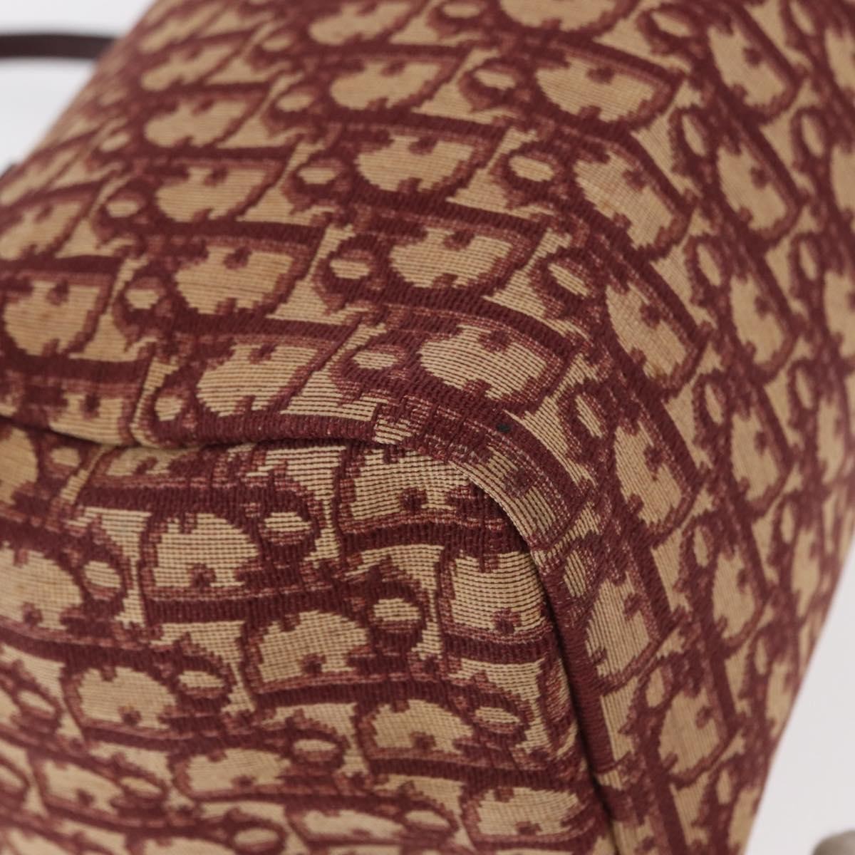 Christian Dior Vintage Trotter Handbag Canvas, RED, CANVAS, Handbag