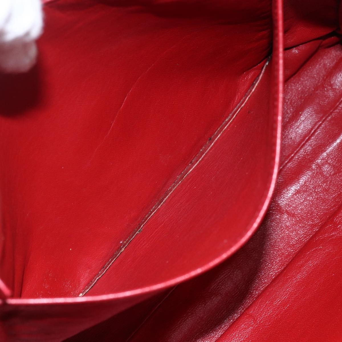 Chanel Vintage Shopping Tote Quilted Lambskin, RED, LEATHER, Tote bag