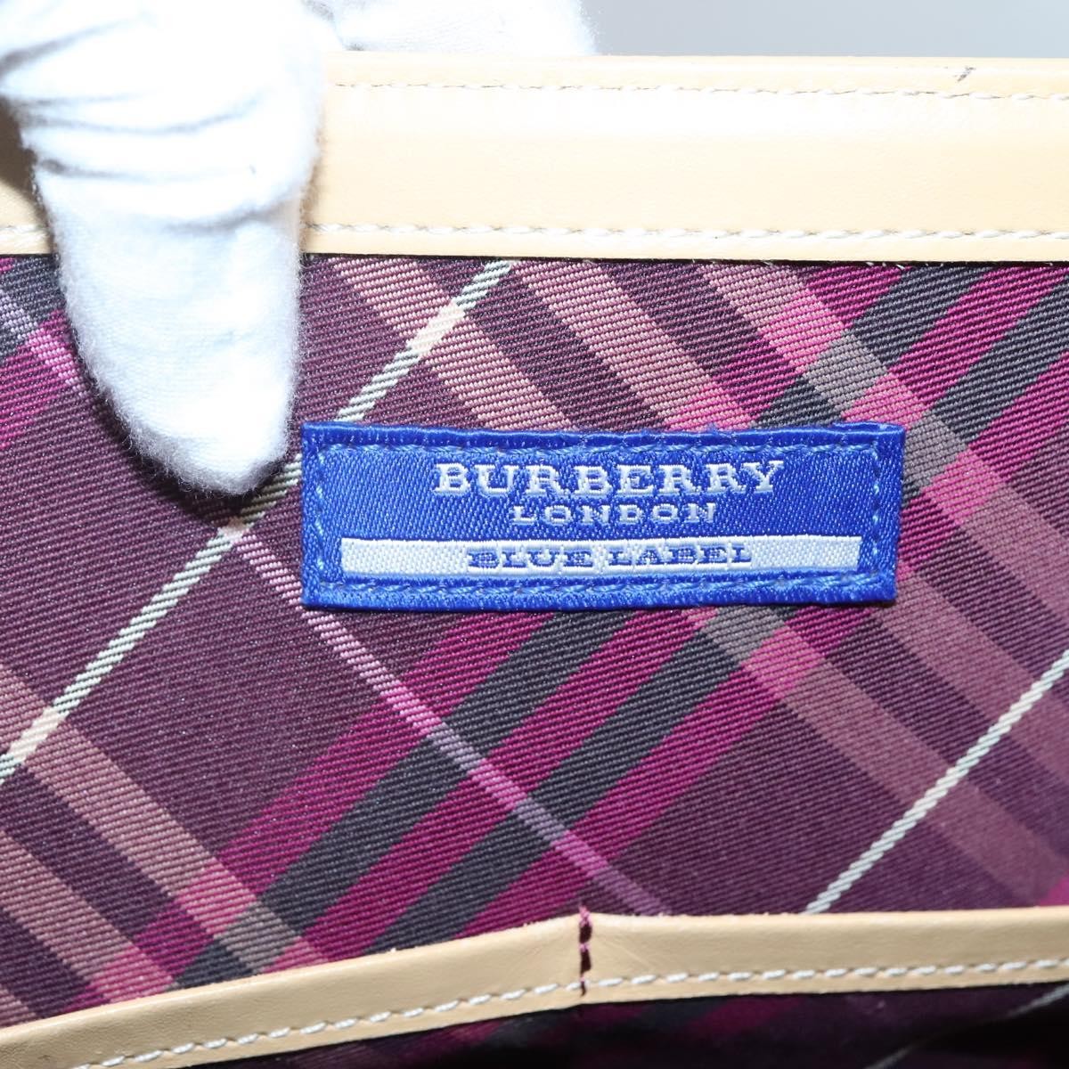 Burberry Nova Check Tote Leather, BEIGE, CANVAS, Tote bag