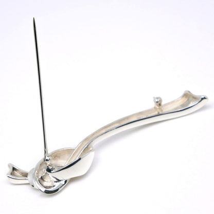 Tiffany & Co. Ribbon Brooch Silver 925, SILVER, SILVER, Brooch