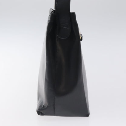 Salvatore Ferragamo Vala Shoulder Bag Leather, BLACK, LEATHER, Shoulder bag