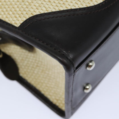 Burberry Vintage Handbag Leather, BEIGE, WOOD, Handbag