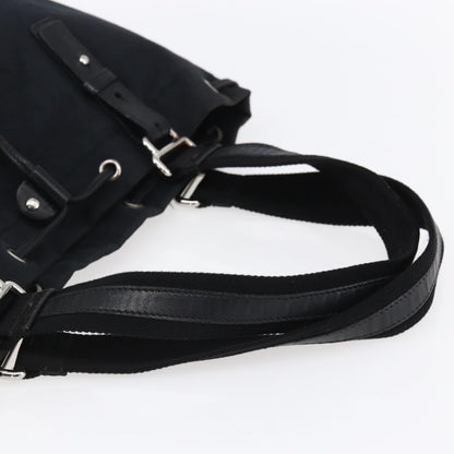 Saint Laurent Kahala Drawstring Tote Canvas, BLACK, CANVAS, Tote bag