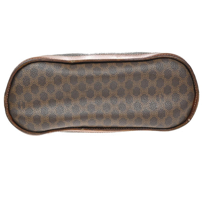 Celine Vintage Macadam Tote bag Canvas and Leather, BROWN, PVC, Tote bag