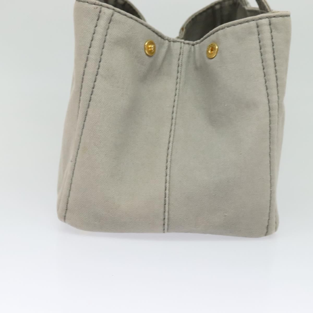 Prada Canapa Tote Canvas, GRAY, CANVAS, Tote bag