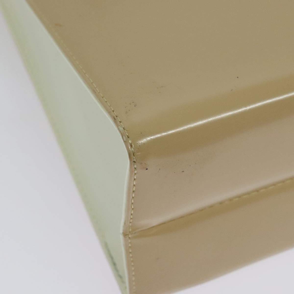 Salvatore Ferragamo Gancini handbag Patent leather, BEIGE, PATENT_LEATHER, Handbag