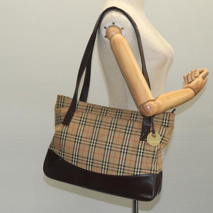 Burberry Nova Check Tote canvas check pattern, BEIGE, CANVAS, Tote bag