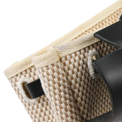 Hermes Herbag Clutch Canvas, Black, Canvas, Handbag