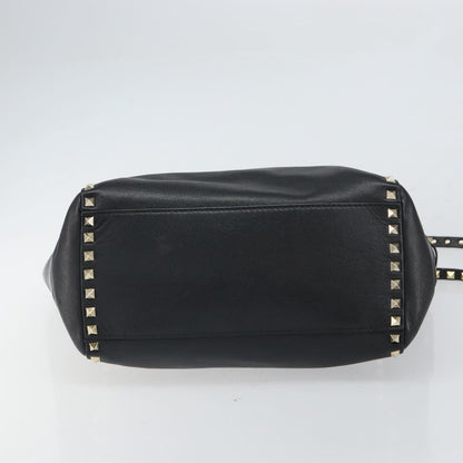 Valentino Garavani Rockstud Tote Soft Leather, BLACK, LEATHER, Tote bag