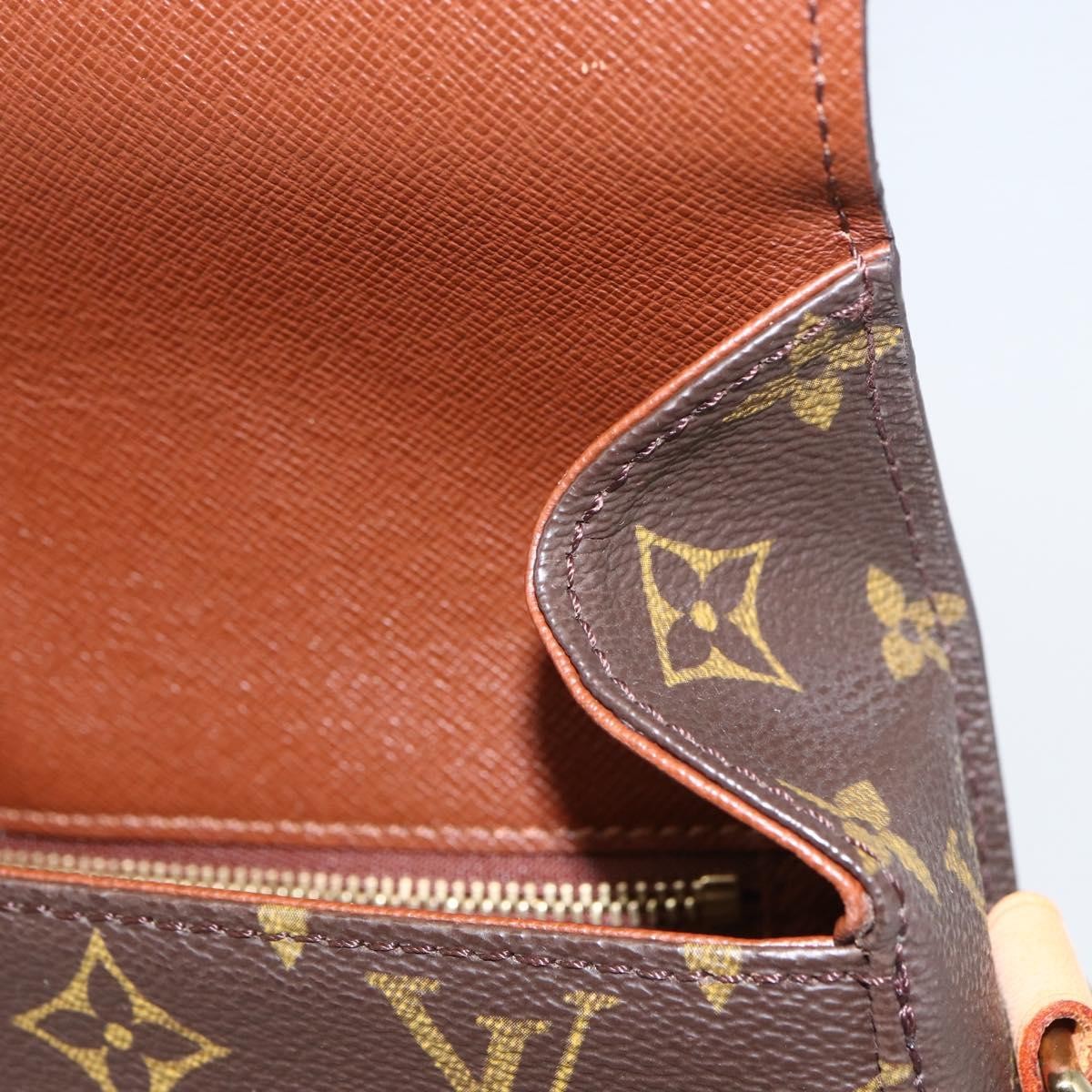 Louis Vuitton Saint Cloud Handbag Monogram Canvas, BROWN, CANVAS, Shoulder bag