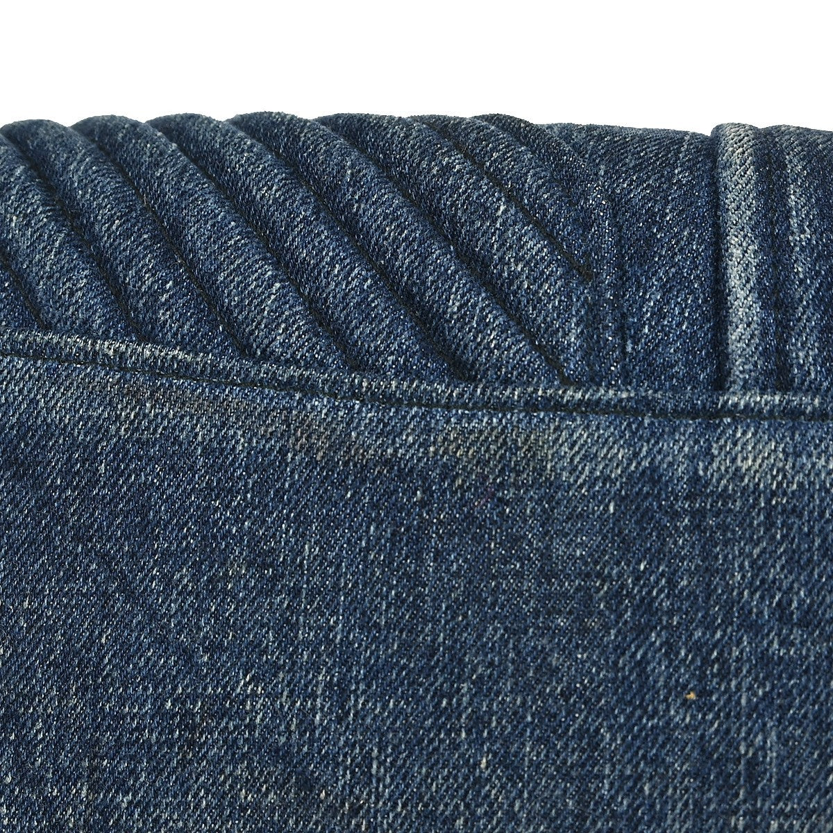 Miu Miu Biker Convertible Tote Denim with Leather, BLUE, DENIM_JEANS, Tote bag