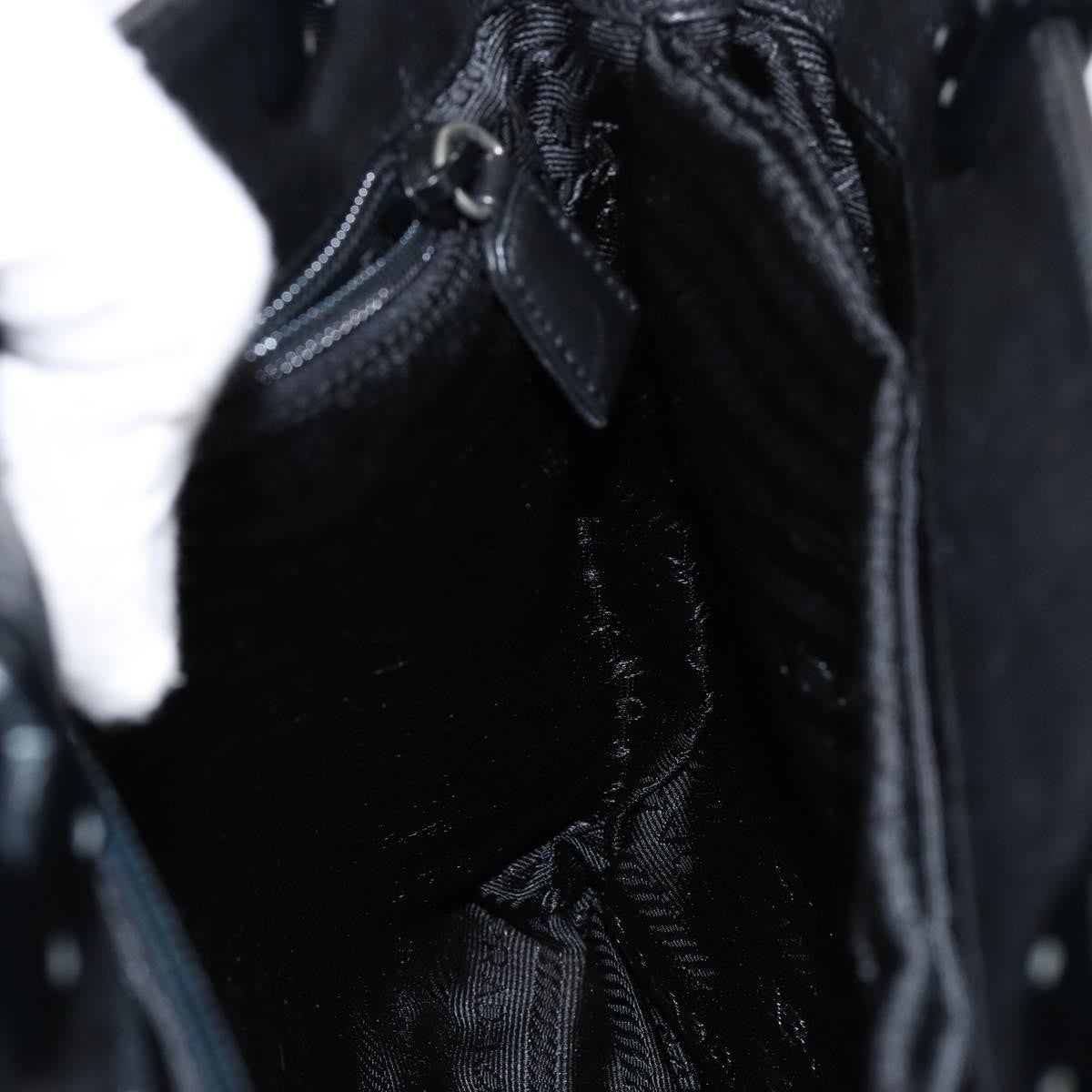 Prada Vintage Handbag Leather, BLACK, LEATHER, Handbag