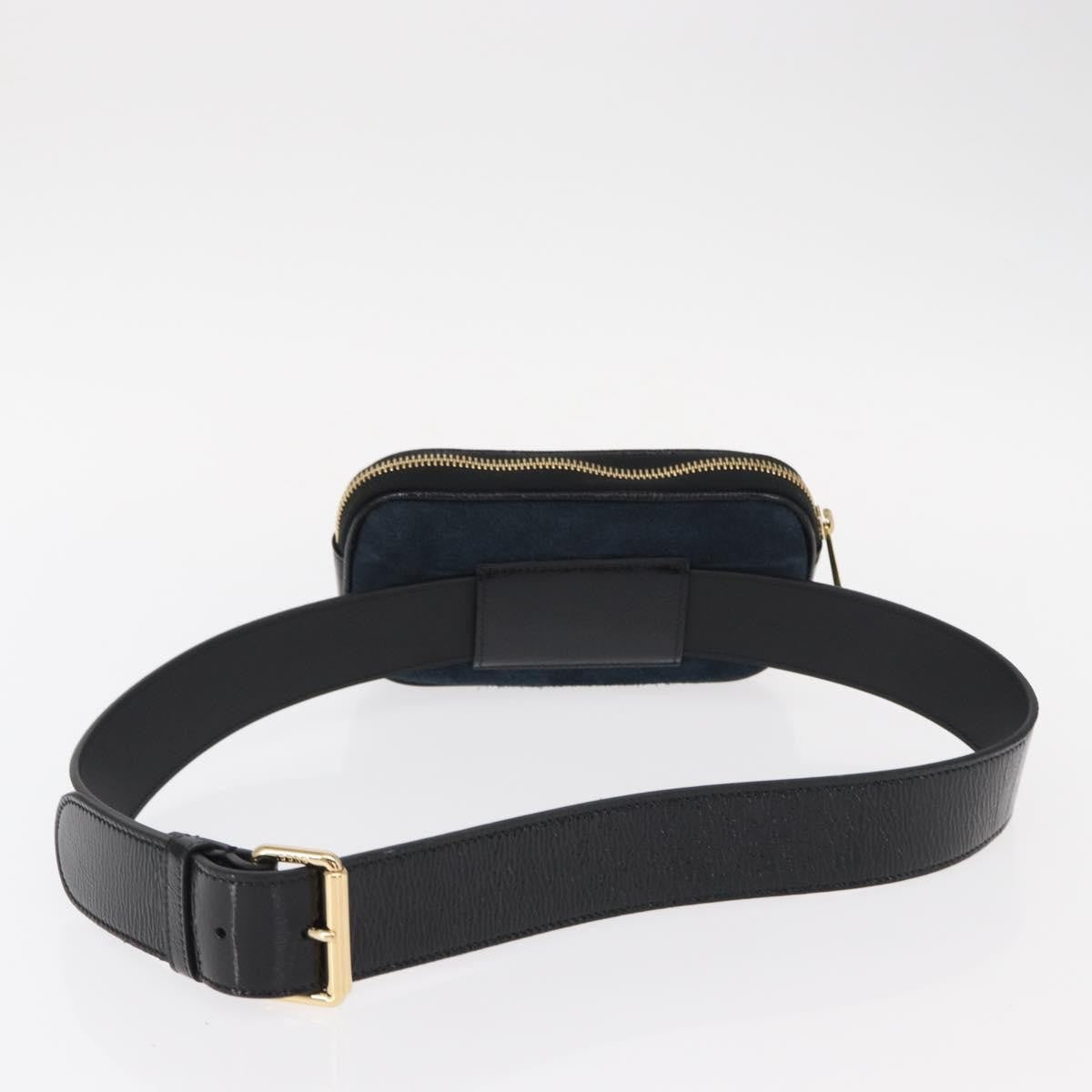 Gucci Ophidia Belt Bag Suede, NAVY, SUEDE, Shoulder bag