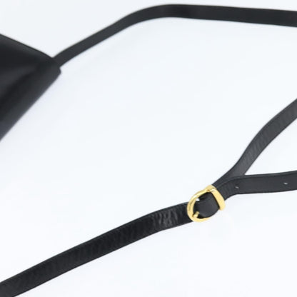 Salvatore Ferragamo Gancini Flap Shoulder bag Leather, BLACK, LEATHER, Shoulder bag