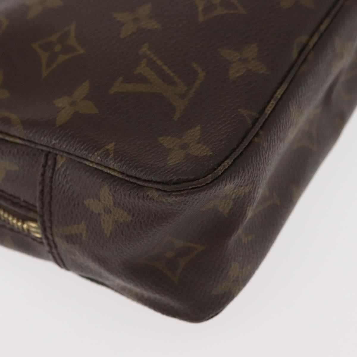 Louis Vuitton Trousse Toiletry Pouch Monogram Canvas, BROWN, CANVAS, Toiletry Case