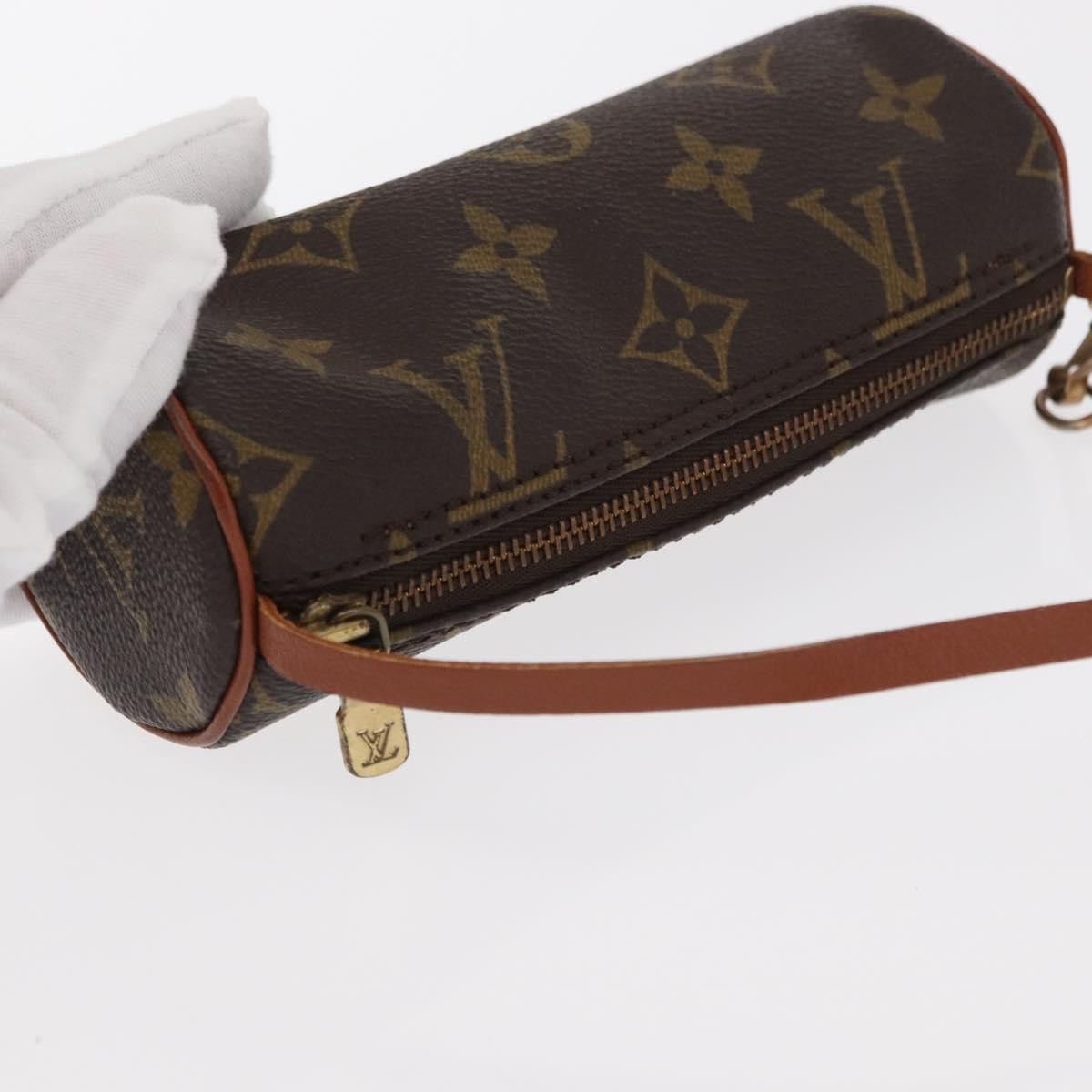 Louis Vuitton Papillon Pochette Monogram Canvas, BROWN, CANVAS, Clutche & pouche