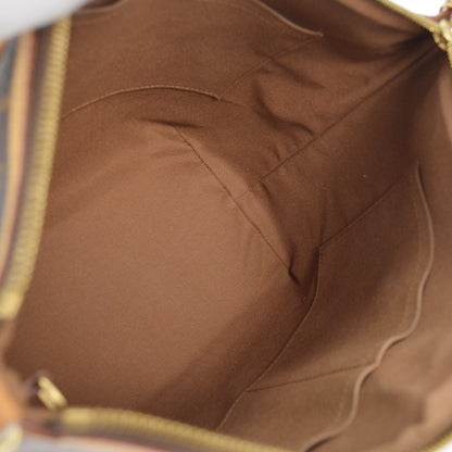 Louis Vuitton Palermo Handbag Monogram Canvas, BROWN, CANVAS, Tote bag