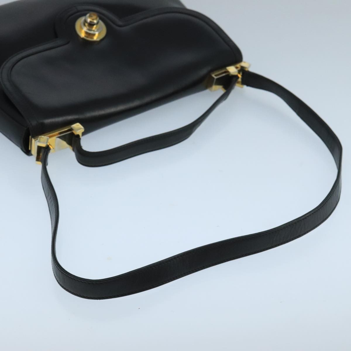 Gucci Vintage Shoulder Bag Leather, BLACK, LEATHER, Shoulder bag