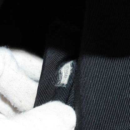 Chanel Logo Shopping Tote Quilted Printed Canvas, BLACK, CANVAS, Tote bag