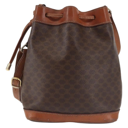 Celine Vintage Shoulder Bag Canvas, BROWN, CANVAS, Shoulder bag