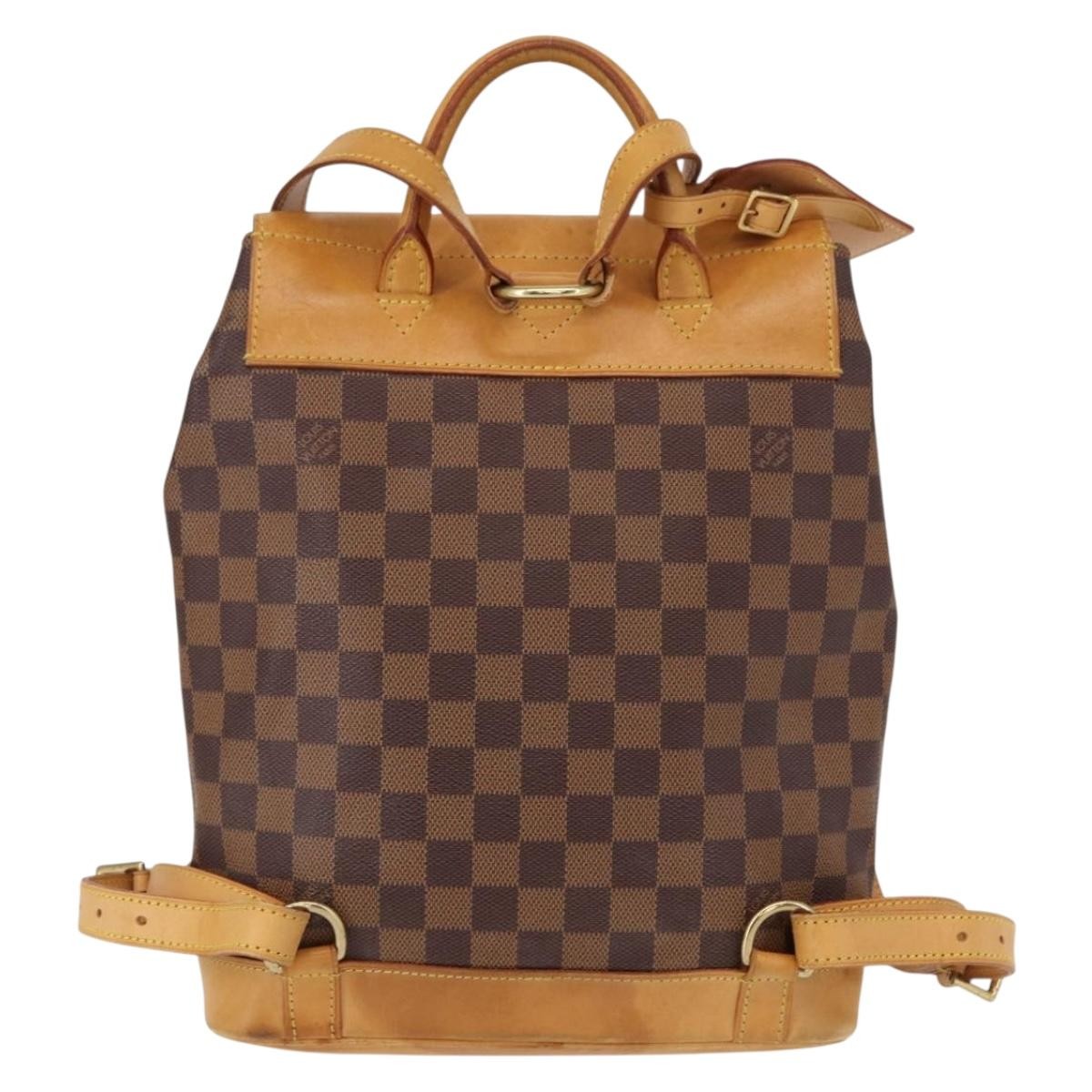 Louis Vuitton Arlequin Backpack Damier, BROWN, CANVAS, Backpack