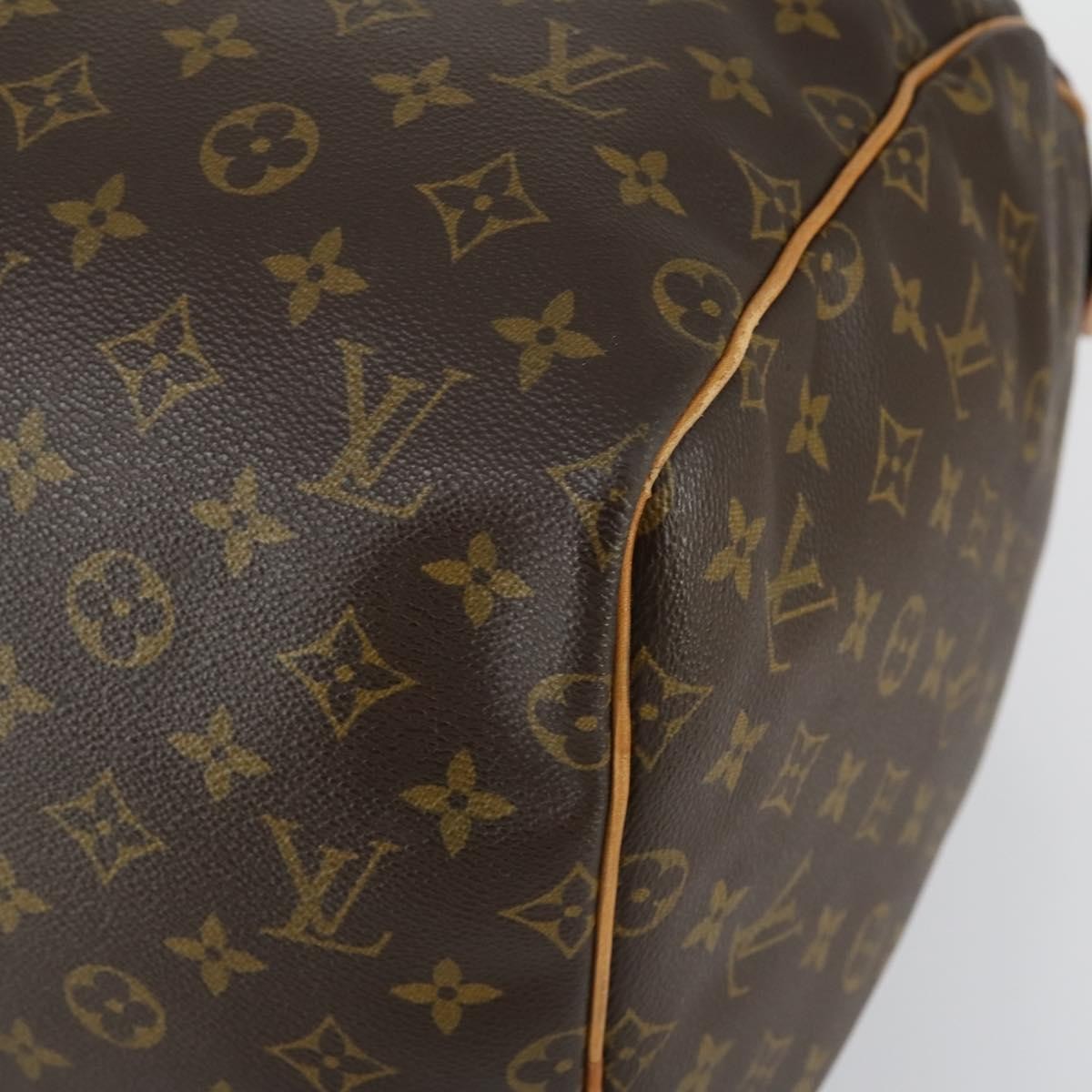 Louis Vuitton Keepall Bag Monogram Canvas, BROWN, CANVAS, Travel bag