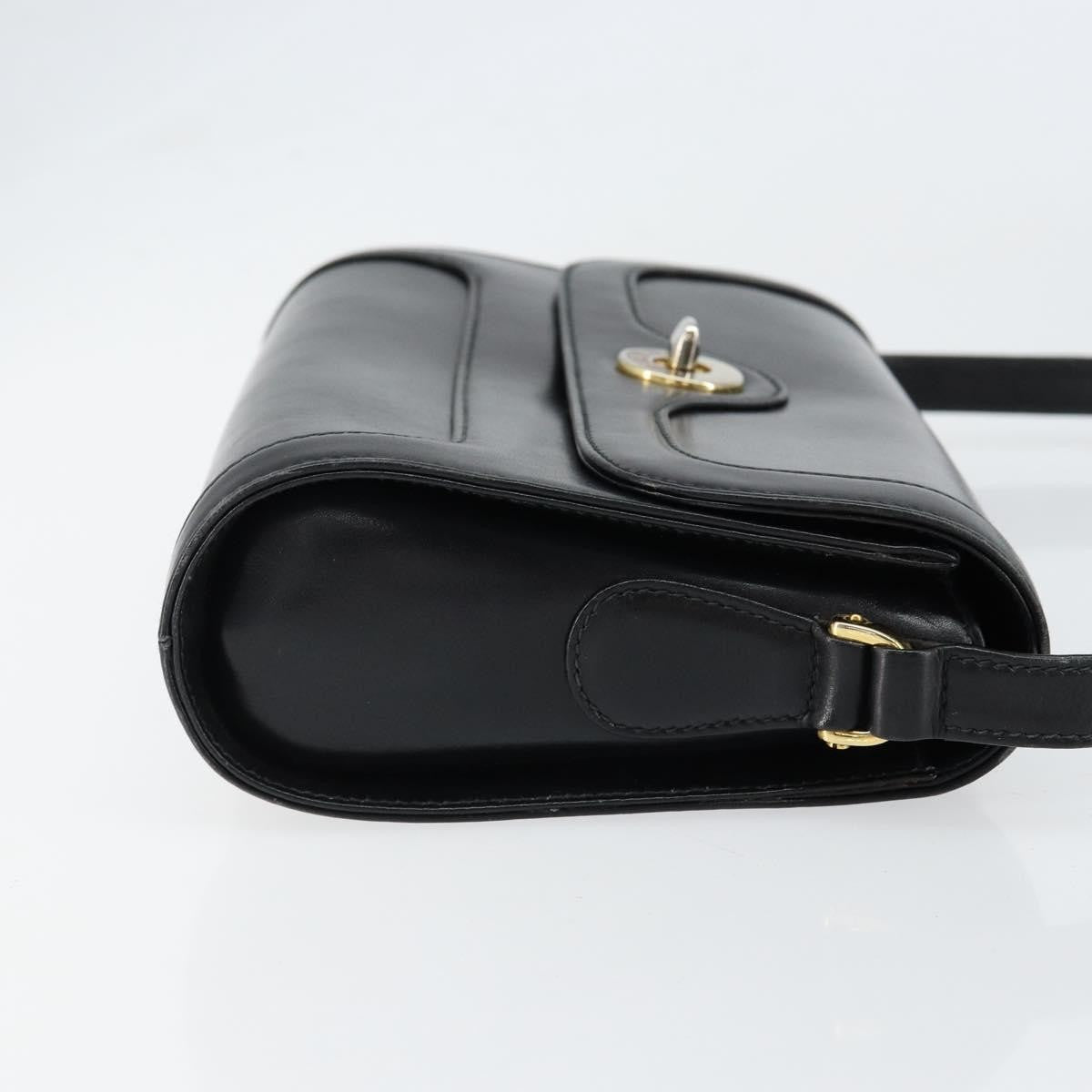 Gucci Vintage Shoulder Bag Leather, BLACK, LEATHER, Shoulder bag
