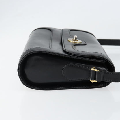 Gucci Vintage Shoulder Bag Leather, BLACK, LEATHER, Shoulder bag