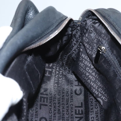 Chanel Chocolate Bar Shoulder Bag Calfskin, BLACK, LEATHER, Shoulder bag