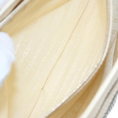 Celine Boogie Satchel Leather, BLUE, LEATHER, Handbag