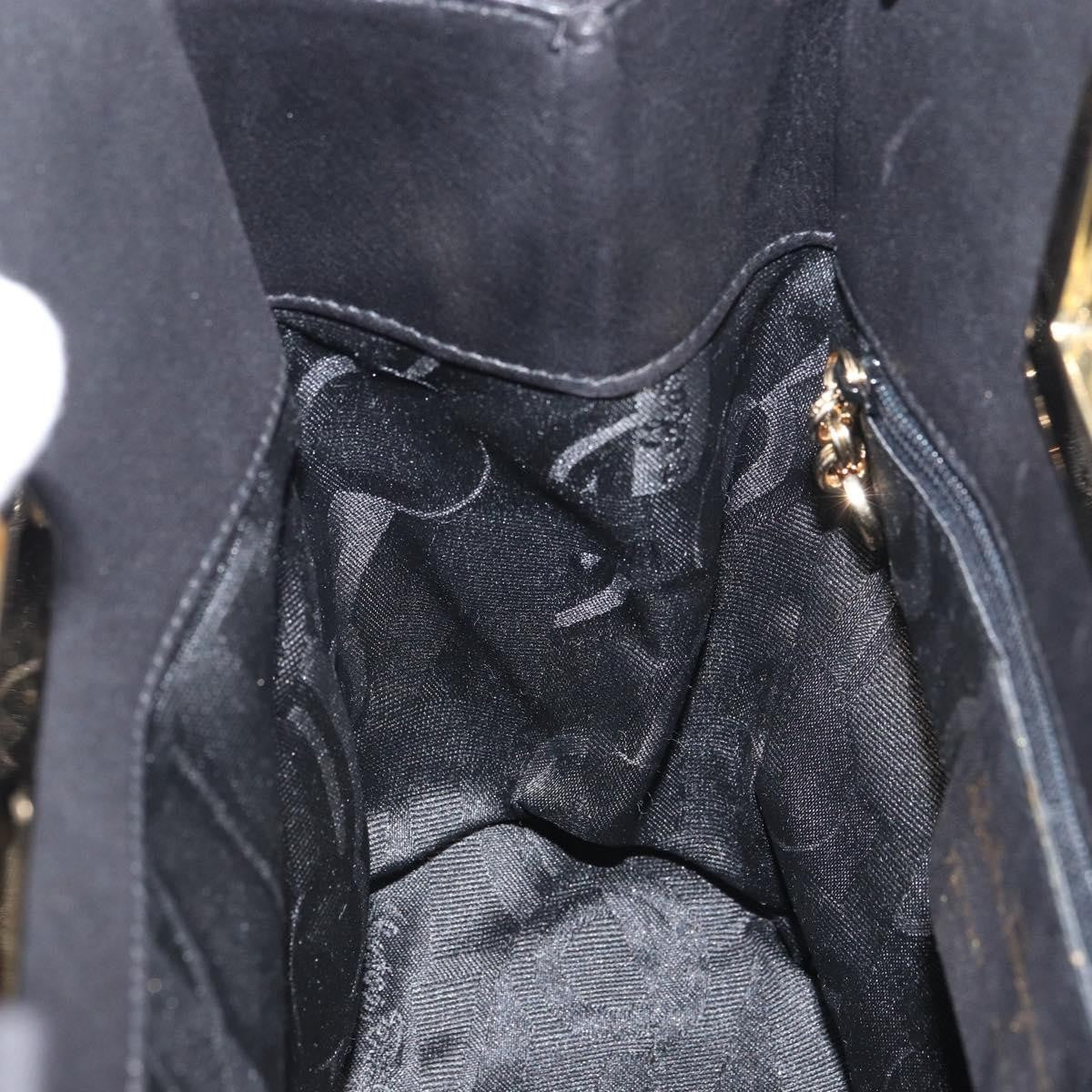 Salvatore Ferragamo Gancini Shoulder Bag Leather, BLACK, LEATHER, Shoulder bag