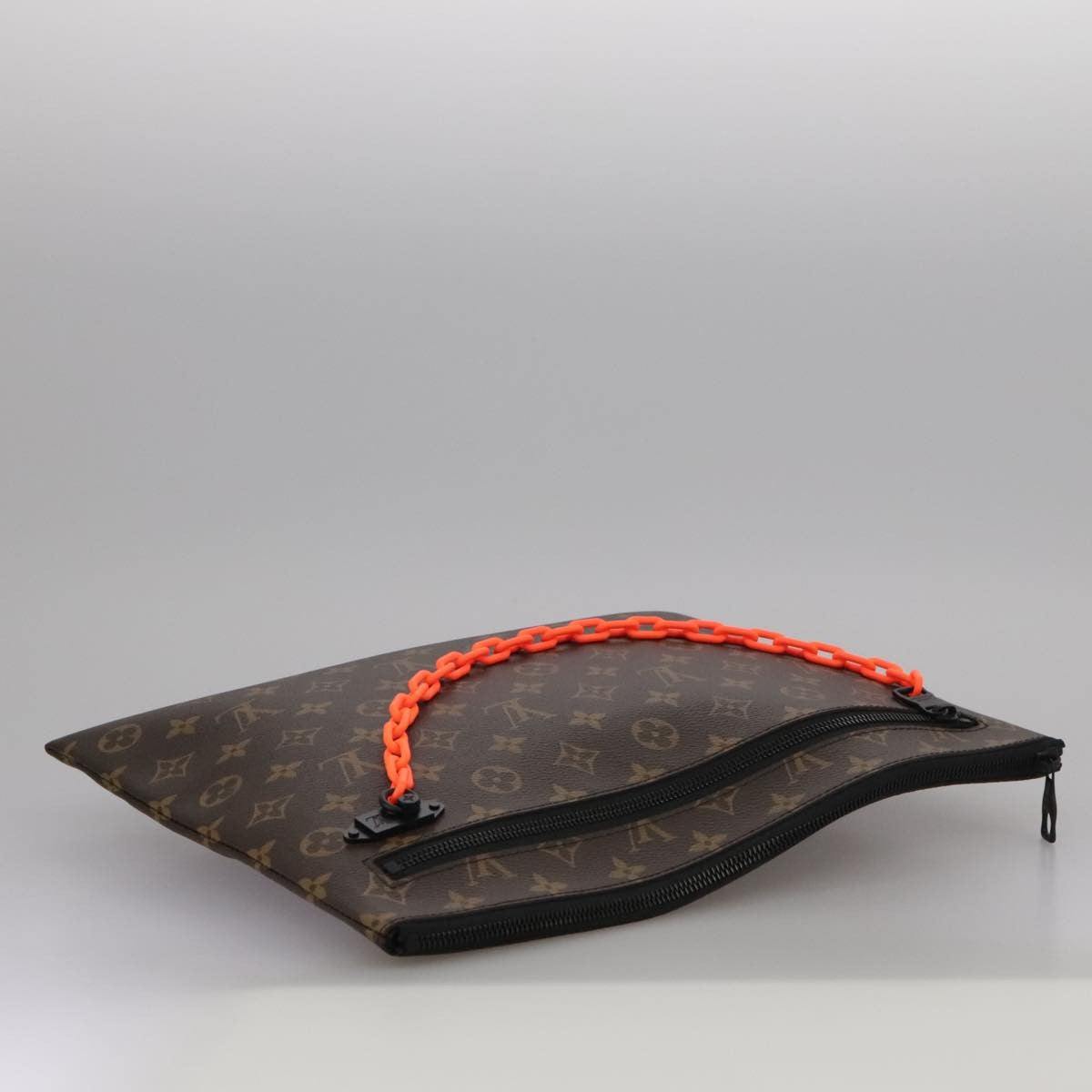 Louis Vuitton Solar Ray A4 Pouch Monogram Canvas, BROWN, CANVAS, Clutche & pouche