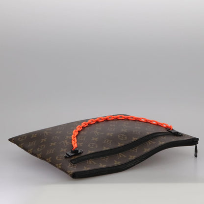Louis Vuitton Solar Ray A4 Pouch Monogram Canvas, BROWN, CANVAS, Clutche & pouche